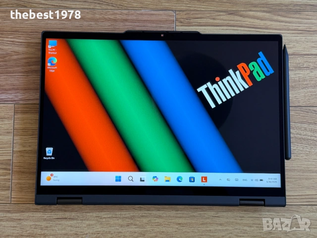 НОВ! Lenovo T14s 2 in 1`Ultra 7 255U/32GB LPDDR5X/512GB NVMe/Гаранция/Батерия 100%-1ц/WUXGA IPS, снимка 6 - Лаптопи за работа - 54717905