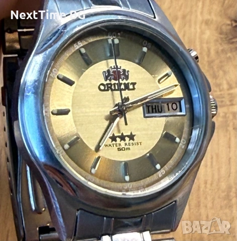 Автоматичен часовник Orient "3 Stars" Gold Dial