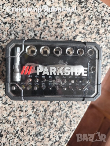Битове с отверка тресчотка Parkside., снимка 3 - Отвертки - 54885441