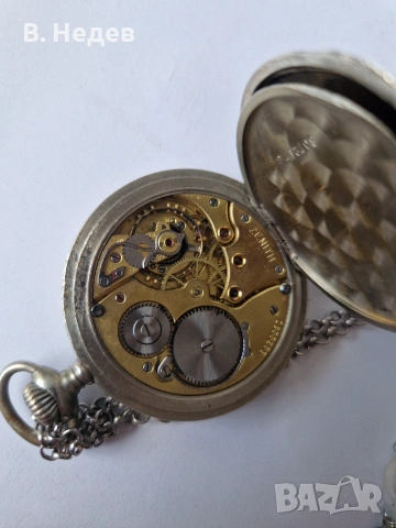 ZENITH, pocket-watch, cal 19N.V. SWISS часовник на 100 години в ТОП съст-е!, снимка 6 - Джобни - 55190244