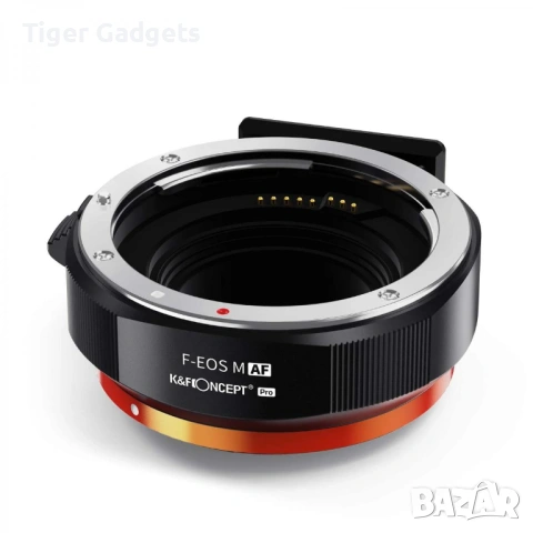 K&F Concept KF06.464 EF-EOS M адаптер с автофокус – Canon EF/EF-S към Canon EOS M, снимка 2 - Обективи и филтри - 54450960