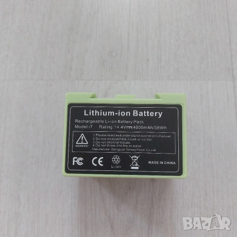Нова Батерия 4000mAh за iRobot Roomba i7, i3, i4, j7, e5 (14.4V Li-ion), снимка 2 - Друга електроника - 54665432