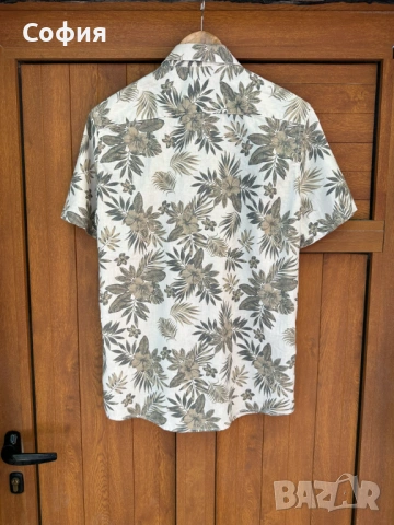 Мъжка риза от ленена смес Jean Pascale, снимка 2 - Ризи - 54930040