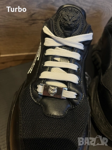 Plein Sport Runner 42 - SIPS1009 Black - Оригинални с кутия, снимка 4 - Спортно елегантни обувки - 55543138