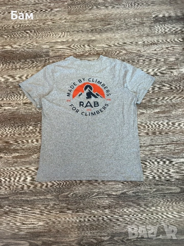 Оригинална мъжка тениска Rab "Made by climbers, for climbers" размер М, снимка 3 - Тениски - 54753967