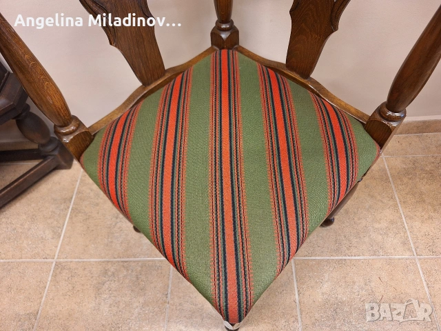 Античен стол с извит гръб , снимка 5 - Столове - 54861134