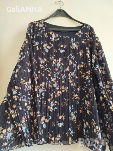 СТРАХОТНА ТУНИКА ТЮЛЕНО ПЛИСЕ 3XL-4XL, снимка 4 - Туники - 54813135