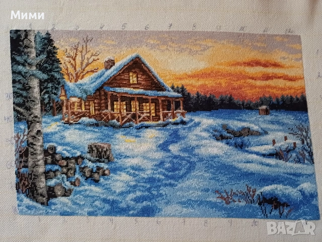 Гоблени"Лято в планината" и"Зимен залез", снимка 4 - Гоблени - 54278715