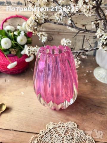 Ваза мурано, снимка 8 - Антикварни и старинни предмети - 54095564