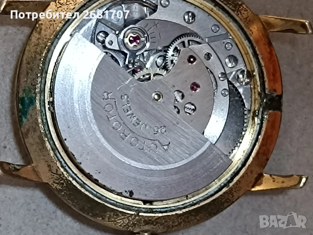 позлатен часовник PUW, снимка 3 - Мъжки - 54962142
