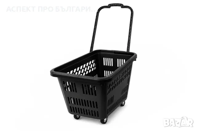 Кошница за пазаруване 54л на колелца , снимка 7 - Оборудване за магазин - 52498159