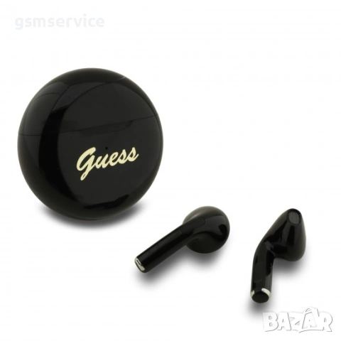 	БЕЗЖИЧНИ СЛУШАЛКИ Bluetooth GUESS TWS SCRIPT BLACK, снимка 3 - Безжични слушалки - 54596024
