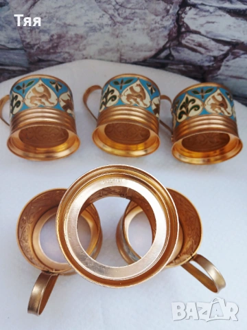 Руски подстакани , снимка 3 - Антикварни и старинни предмети - 54404215