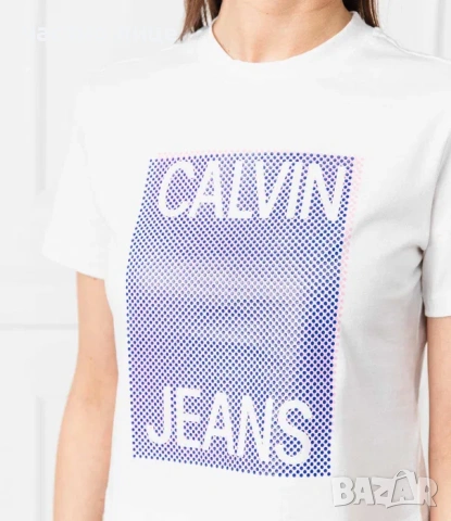 Оригинална и НОВА дамска тениска Calvin Klein Jeans, снимка 3 - Тениски - 54229995