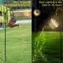 Декоративна соларна лампа със светлинни спринклери – ефект „водопад“, 60 LED, топла бяла светлина, снимка 14