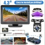 Задна Камера за Паркиране 5MP  8LED HD  с монитор спаркиране ензор парктроник  НОВО пълен комплект, снимка 2