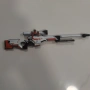 Умален модел на AWP Asiimov от CS:GO/CS:2 в мащаб 1:6, снимка 3