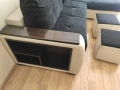 Разтегателен диван с 2 табуретки, снимка 7