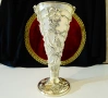 Посребрена ваза,лози,грозде,Art Nouveau , снимка 1