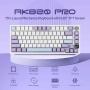 Клавиатура Ajazz Ak820Pro, Механична, 75% Tkl, безжична 2.4G/Bt5.1/Usb-C, RGB осветление, снимка 8
