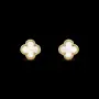 Van Cleef & Arpels VCA Gold Mother of Pearl Sweet Alhambra Дамски Обеци, снимка 2