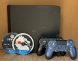  Конзола Sony PlayStation 4 Slim 500GB + 2 DualShock контролера + 2 игри   , снимка 1