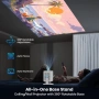 Проектор [Автоматичен фокус/360° въртяща се стойка] 4K проектор с Wifi и Bluetooth 1080P Native, снимка 3