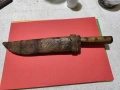 Стар български Овчарски Нож с Дървена Кания, снимка 4