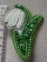 Handmade брошка Кокиче , снимка 3
