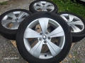 Лети джанти 17ки 5х112 Skoda + всесезонни гуми 215/55/17 Hankook, снимка 1