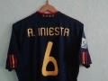 Spain Iniesta Final 2010 Adidas оригинална мачова тениска фланелка Испания Иниеста екип Световно , снимка 4