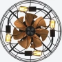 1бр/ Вентилатор за таван с LED осветление, 50 см , снимка 4
