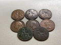 1 пени 1912, 1916, 1918, 1919, 1935, 1945, 1959, 1962 Великобритания, снимка 1