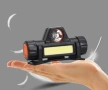 FL 61 Челник с регулируема LED и COB яркост, магнитен клипс и USB зареждане, 100m обхват, 1200mAh, снимка 9