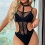 Елегантно мрежесто боди с чокър – Изкушение, което подчертава всяка извивка, снимка 1