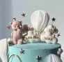 3D усмихнато мече силиконов молд форма за свещи гипс сапун смола фондан декорация торта , снимка 1