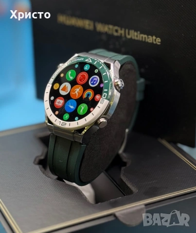 Смарт часовник Huawei Watch Ultimate, Titanium Green  , снимка 2 - Смарт часовници - 54308731
