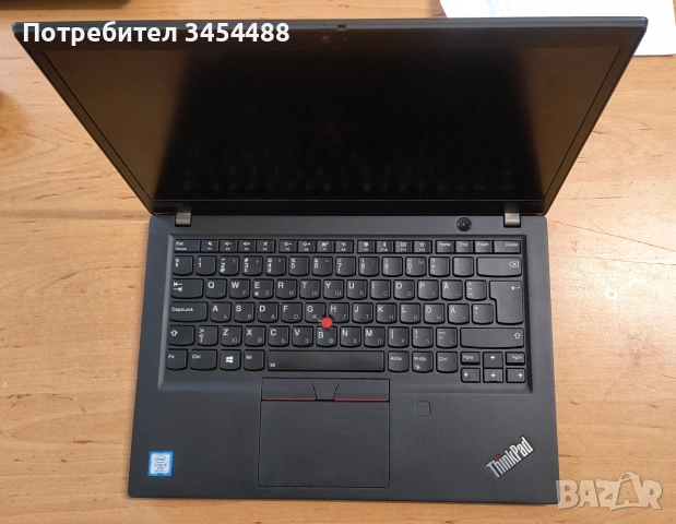 Лаптоп Lenovo T490s, 14", i5-8365U@1.60GHz, 16 RAM, 256 SSD NVMe, Touch, Win 11 Pro, кирилизация, снимка 2 - Лаптопи за работа - 55142883