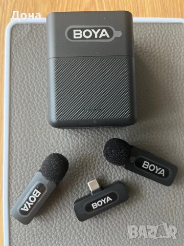 НОВО! BOYA BY-V30 безжични микрофонни , снимка 2 - Аудиосистеми - 54885969