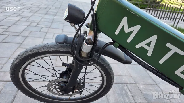 Сгъваем електрически велосипед 20" MATE City Foldable e-Bike - 250w сгъваемо електрическо колело, снимка 9 - Велосипеди - 55692491
