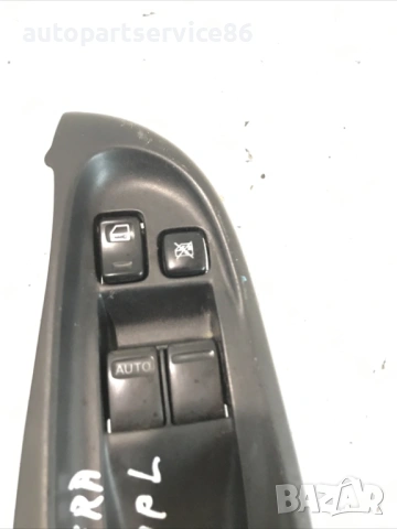 Главен бутон за стъкла за предна лява врата за Nissan Almera N16 (2006) 80961BM500, снимка 2 - Части - 54329931