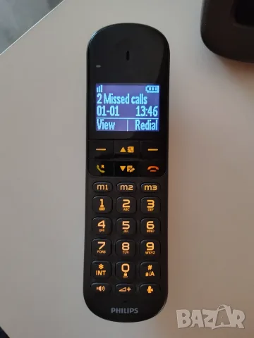 Безжични Стационарни Телефони Philips XL495 Duo, снимка 3 - Стационарни телефони и факсове - 55434974