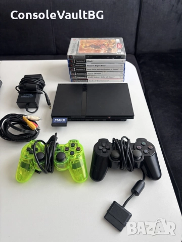 PlayStation 2 Slim комплект + Игри