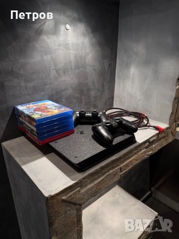 КАТО ЧИСТО НОВ Ps4 1TB + 2 джойстика + GTA 5 + 6 игри, снимка 7 - PlayStation конзоли - 54528580