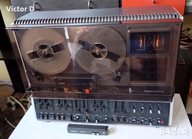 PHILIPS N4422-Триглав Ролков Магнитофон , снимка 2 - Декове - 54508301