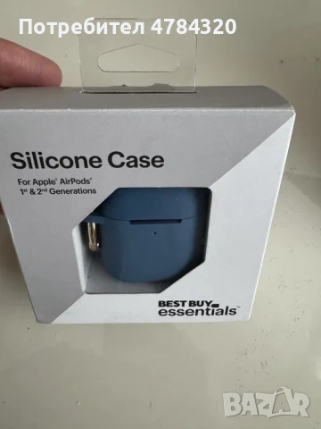 Силиконов калъф за AirPods Apple 1 и 2, снимка 5 - Слушалки и портативни колонки - 54056967