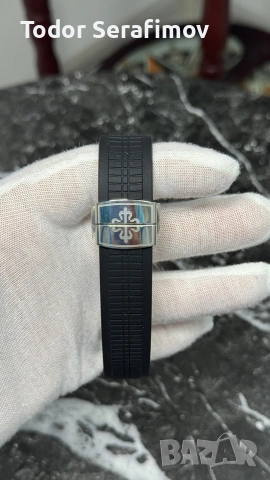 Мъжки часовник Patek Philippe Aquanaut Black Dial Rubber, снимка 3 - Луксозни - 55266670