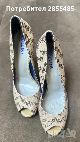 Оригинални Pollini обувки от естествен питон - Made in Italy - Nº39