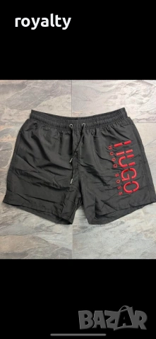 Hugo Boss Нови Черни Летни Мъжки Шорти Хюго Бос 