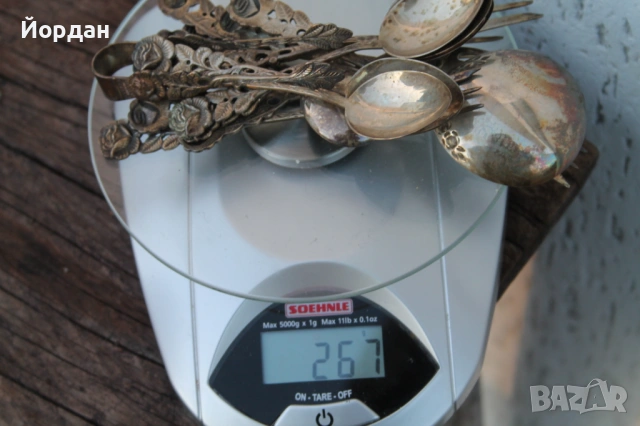 Сребърни вилици и лъжици, снимка 17 - Антикварни и старинни предмети - 53999469